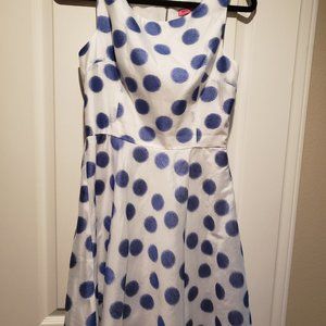 Betsey Johnson Polka Dot A Line Derby Dress